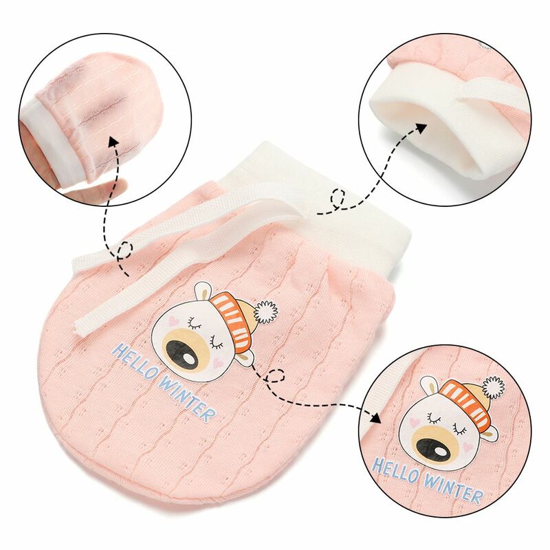 Luvas anti arranhões respiráveis para bebê recém-nascido, luvas para proteção, Face Scratch, luva cheia, acessórios infantis, produto para bebê
