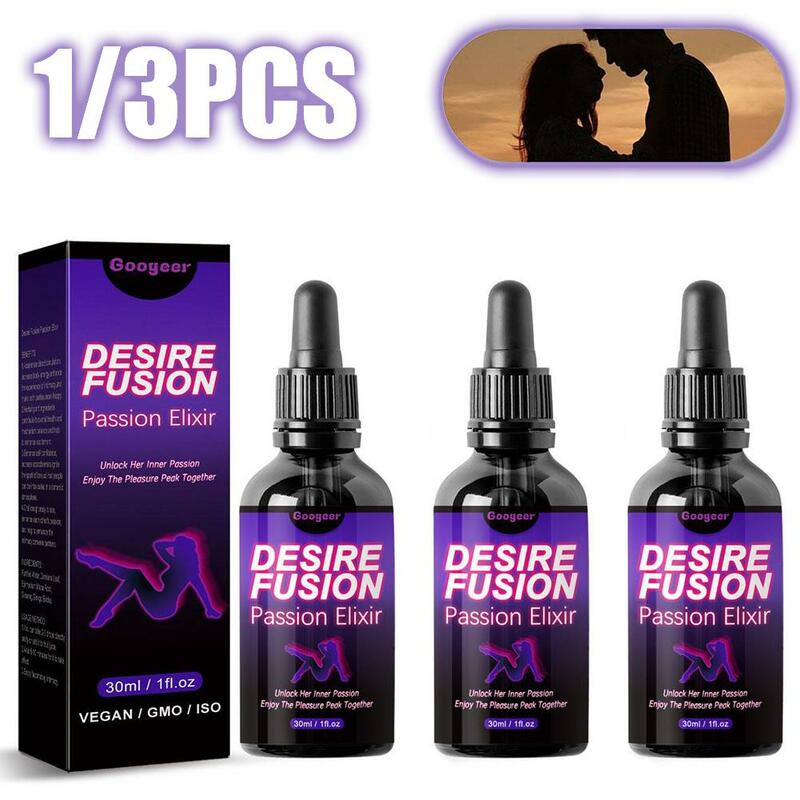 3Pcs Desire Fusion Passion Elxir Libido Booster for Women Enhance Self-Confidence Increase Attractiveness Ignite the Love Spark