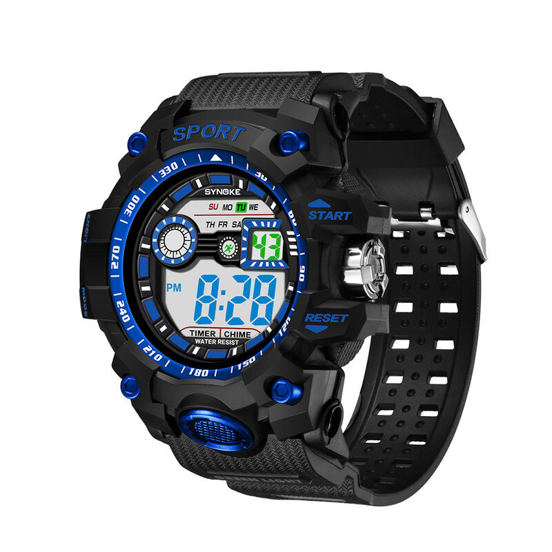 Reloj deportivo electrónico para hombre, pulsera Digital multifunción, luminosa, a la moda