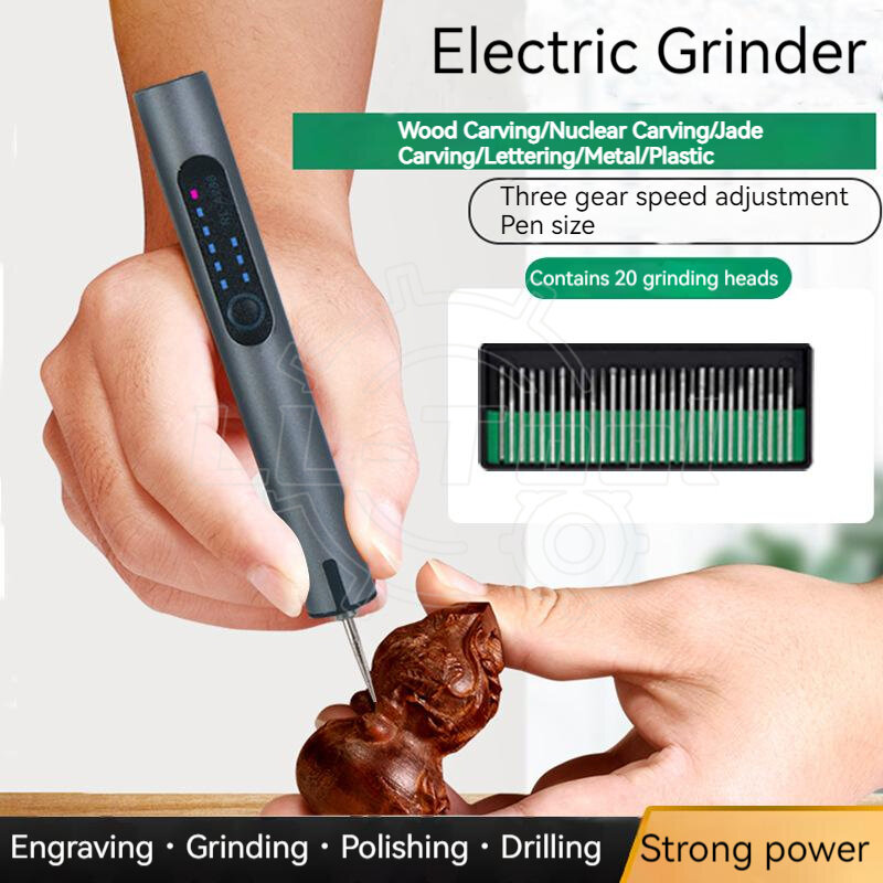 Usb Mini Elektrische Grinder Kleine Handheld Grinder Set Elektrische Houtbewerking Jade Carving Tool Mini Gravure Kleine Slijpen