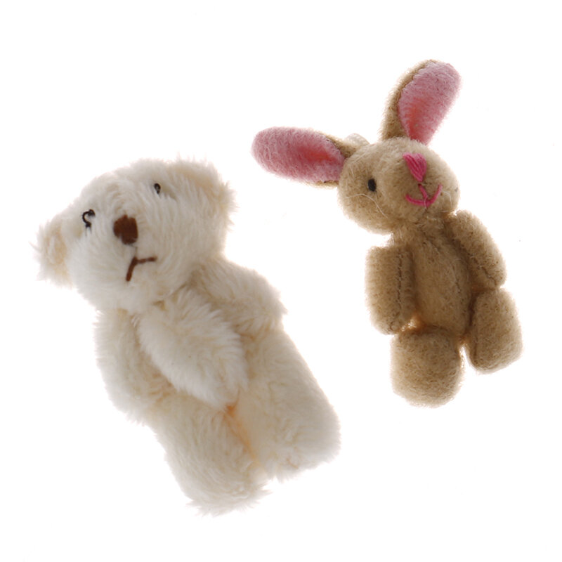Hohe Qualität 5cm Weiche Mini Plüsch Kaninchen puppenhaus Miniatur Zubehör Tier Spielzeug Möbel für Puppe Dekoration 1pc