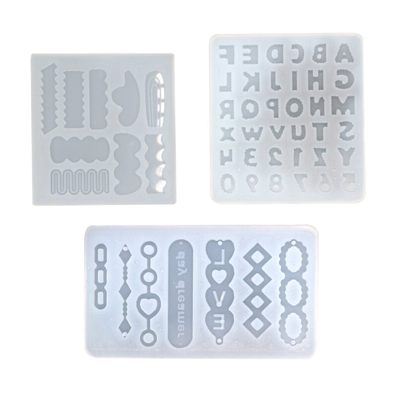 Stampi artigianali in silicone Stampo per creazione gioielli Fornitura flessibile per lavorazione resina siliconica C1FC