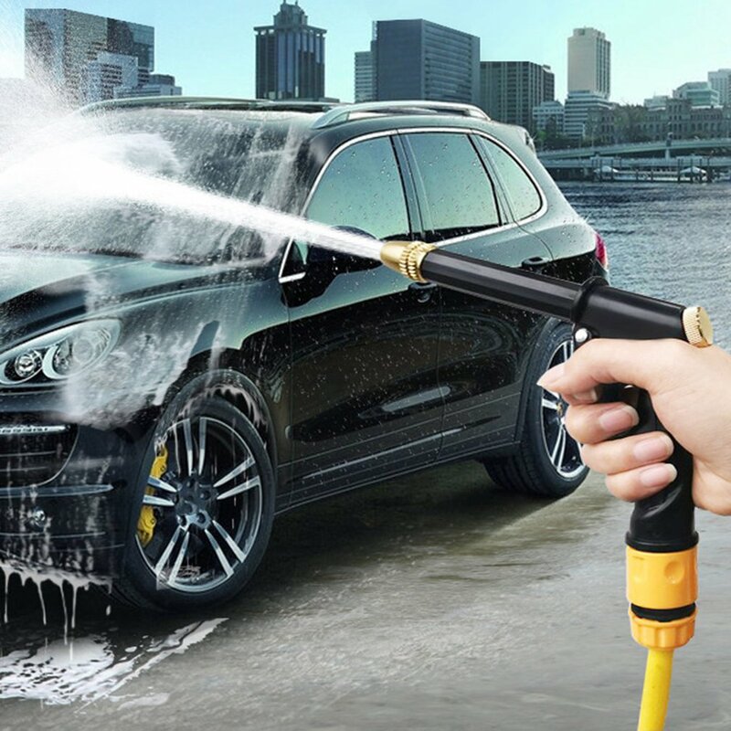 Grosir pistol air tekanan tinggi portabel untuk membersihkan mobil, Mesin cuci taman, selang air Sprinkler, pistol air busa