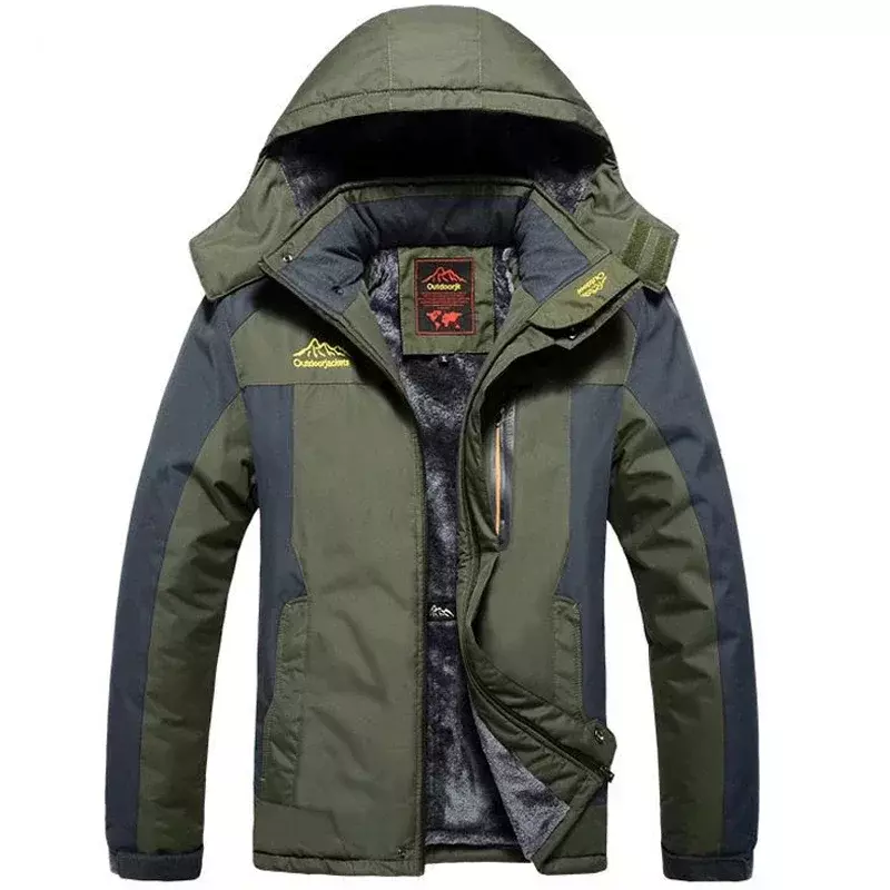 Winter Jacket Men Thick Fleece Waterproof Outwear unload Jackets Men's Windbreaker Army Parka Raincoat Coats Plus Size 8XL 9XL