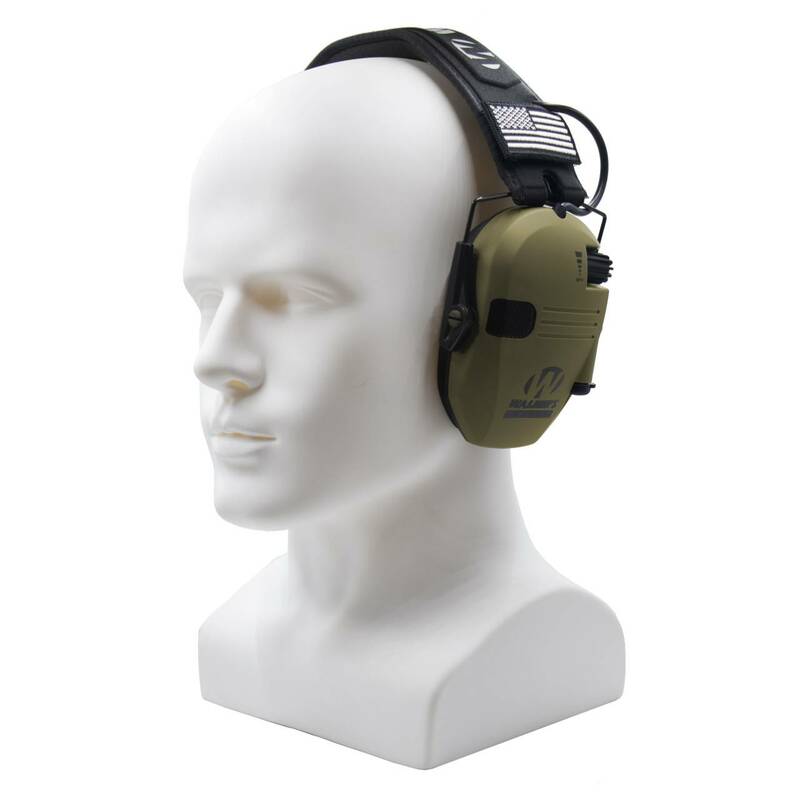 Perlindungan pendengaran elektronik 23 dB NRR penutup telinga yang dapat disesuaikan untuk menembak, berburu dan jangkauan Headset pengurang kebisingan 6 warna