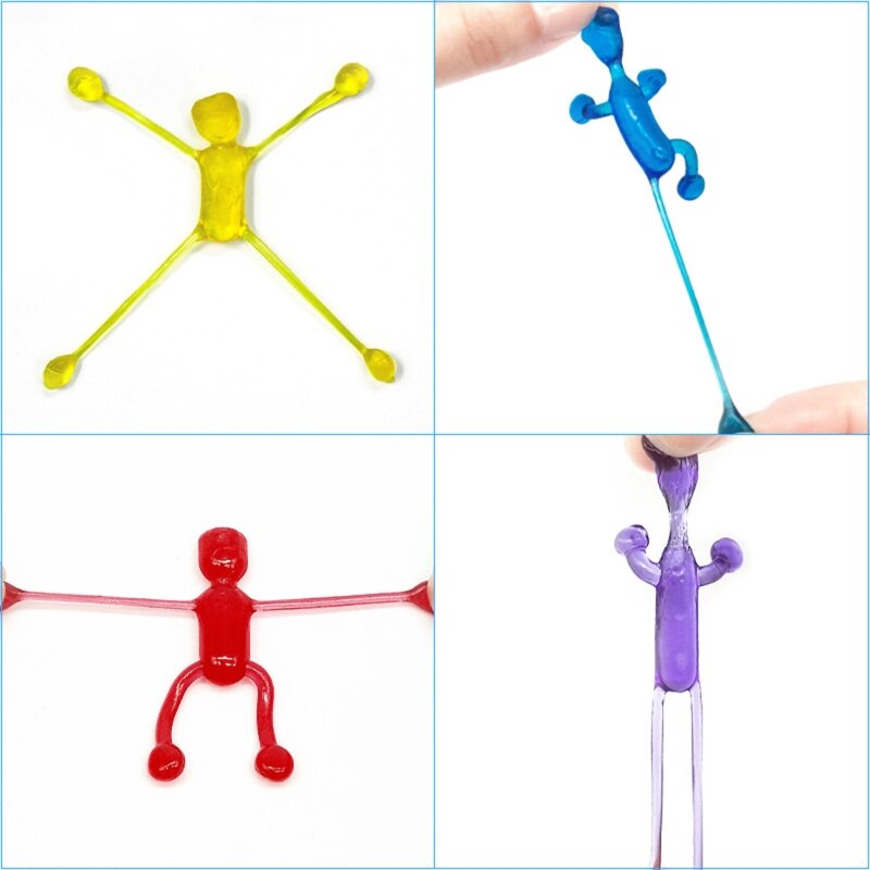 Sticky Toy Squishy wspinaczka mały człowiek Kids Party Favor dorośli odciążający ciśnienie zabawka odpowietrzająca gra