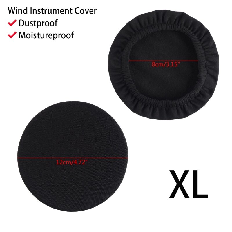 652D Instrument Bells Cover, Reusable Saxophone Bells Cover Music Instrument Cleaning