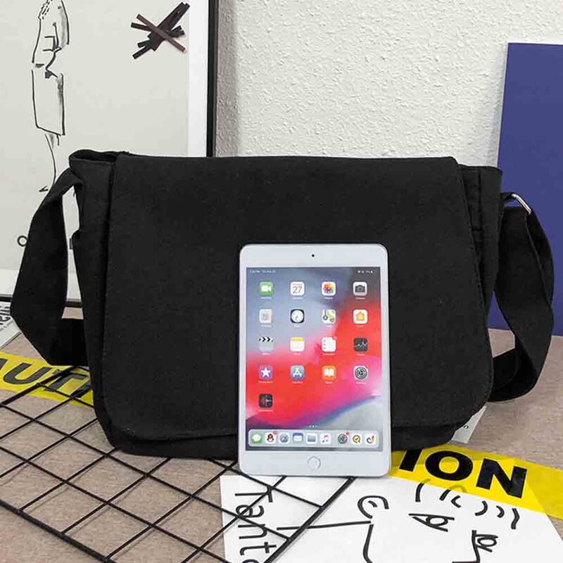 일본식 다기능 하라주쿠 스타일 메신저 가방, 원 숄더 레터 패턴 핸드백, 개성 있는 툴링 가방