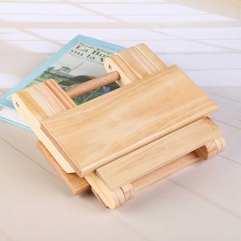 Taburete plegable de madera para pesca al aire libre, taburete plegable de moda portátil, ligero y creativo, Pinic, 1 unidad