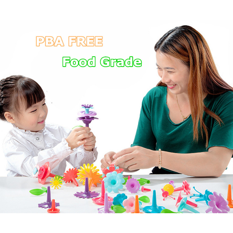 109 pçs/set diy educacional arranjo de flores brinquedos criativo colorido interconexão blocos construção jardim jogo para meninas