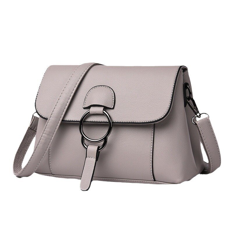 Bolsa de ombro em couro macio de grande capacidade para mulheres, bolsas casuais, versátil, de alta qualidade, luxo, nova