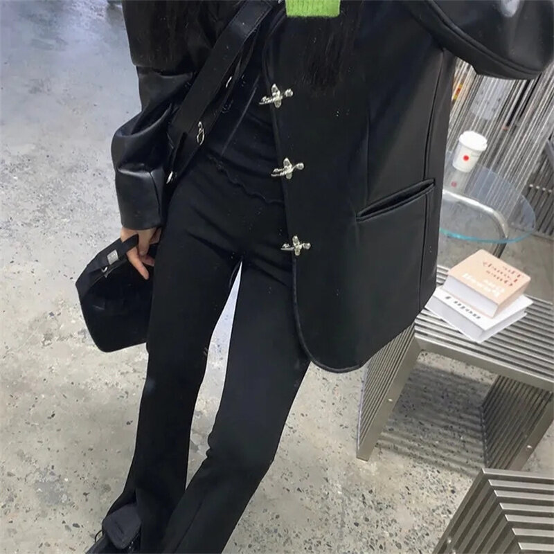 Cappotto in pelle uomo donna 2023 primavera autunno nuova giacca allentata All-fit personalità moto Fashion Explosion Street Design di nicchia