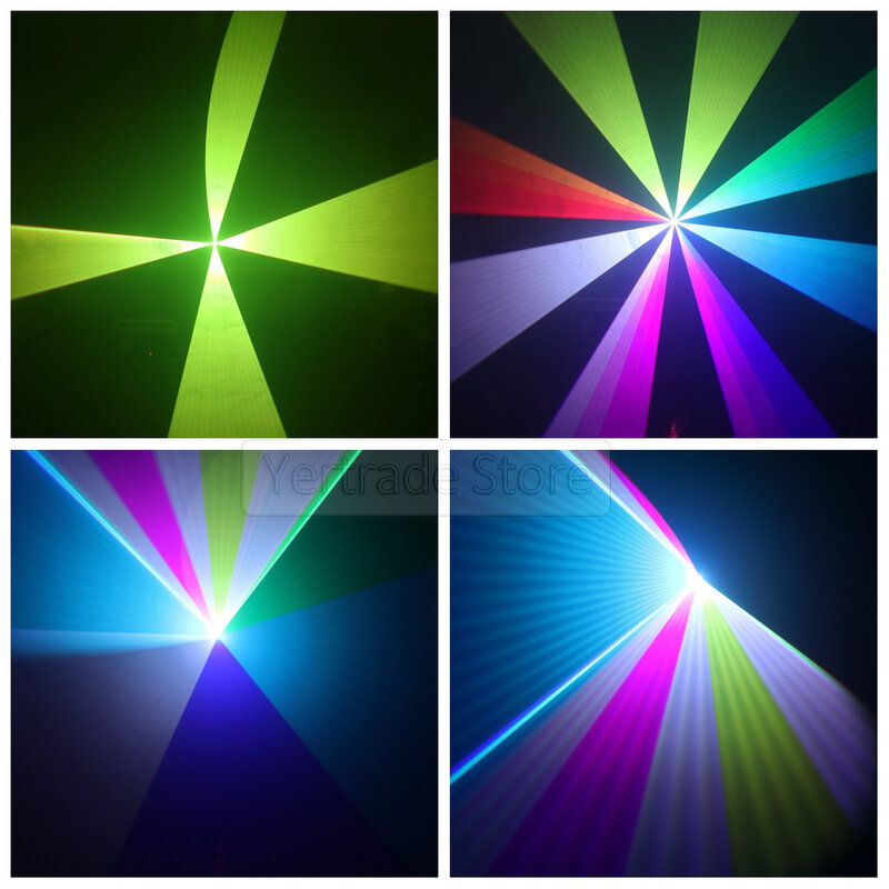 5Pcs/lot 10W ILDA 3D Stage Laser Light Wedding Party Profession Animation Strong Beam DMX lighting Club DJ Disco Laser Projector