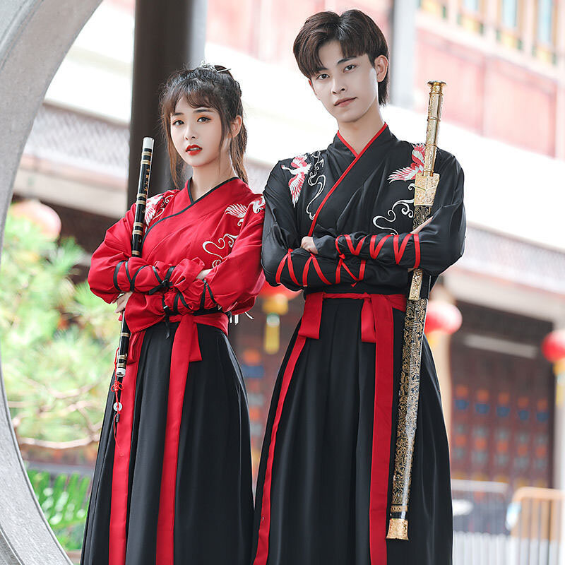 Uniforme de Cosplay de Hanfu para mujer y niño, ropa de estilo chino, trajes de graduación para actuaciones de escenario antiguo