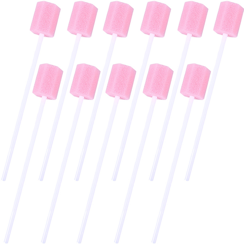 Esponja de limpieza de palillos de dientes, hisopo bucal para personas, cuidado bucal, rosa y anciano, 80 piezas