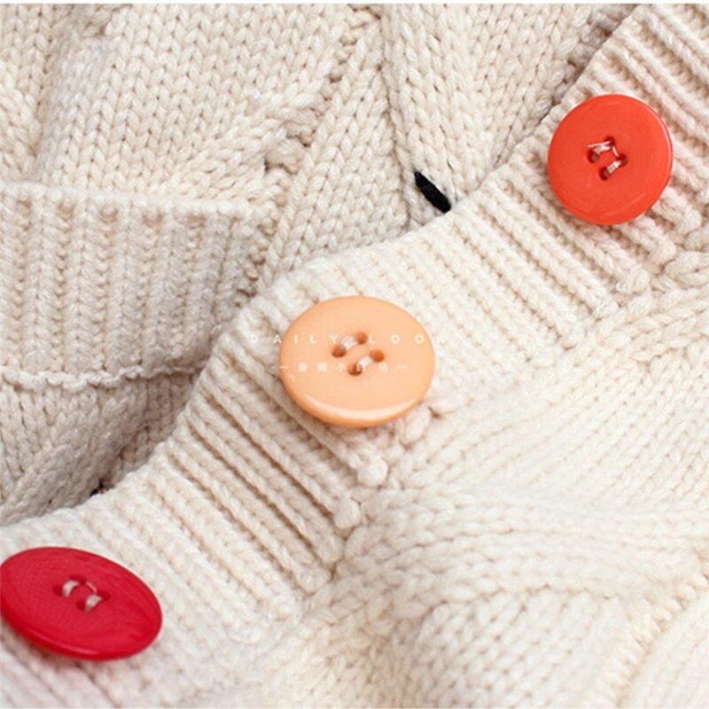 2024 Herbst Winter Frauen Strickjacke warm gestrickt Pullover Jacke Tasche Stickerei Mode Strick Strickjacken Mantel Dame lose Pullover