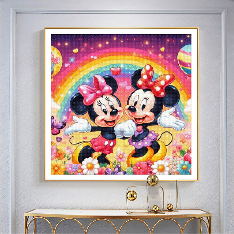 Disney DIY Kit Pintura Diamante, Pato Donald, Mickey, Ponto Cruz, Mosaico Amor, Handmade, Bordado Arte Presente, 5D
