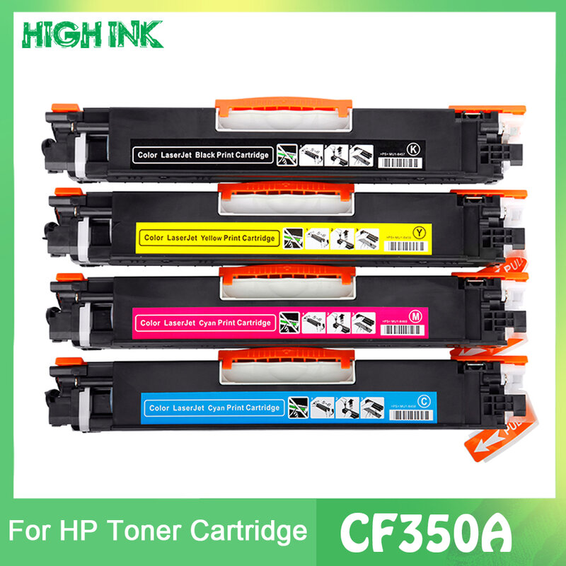 Cartucho de tóner Compatible con hp Color LaserJet Pro MFP M176n, M176, M177fw, M177, CF350A, 350A, CF351A, CF352A, CF353A, 130A