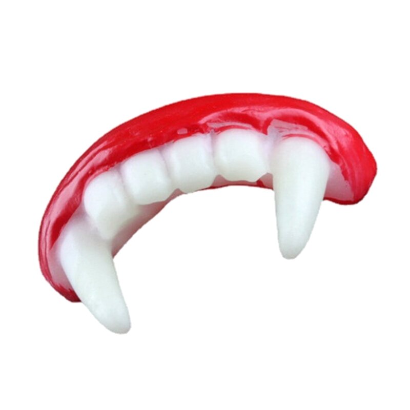 Juguete Halloween para dientes vampiro para niños y adultos, juguete truco hecho resina para aliviar estrés