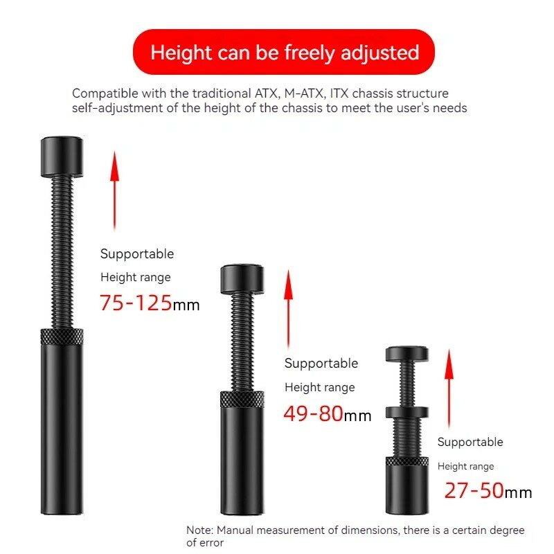 TEUCER VC-16 Graphics Card GPU Holder Vertical Telescopic Rotating Stand Magnetic Bracket Video Card Holder
