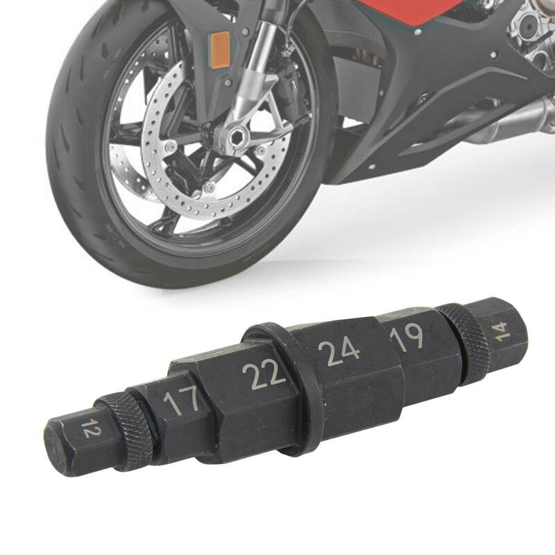 Outil d'appellation hexagonal pour moto, RapDuty Universal, 12mm, 14mm, 17mm, 19mm, 22mm, 24mm