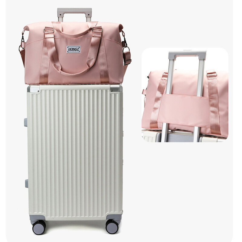 Женские сумки, сумки для путешествий в комплекте с чемоданом, Вместительная дорожная сумка-тоут, водонепроницаемые сумки через плечо, сумка для фитнеса и йоги