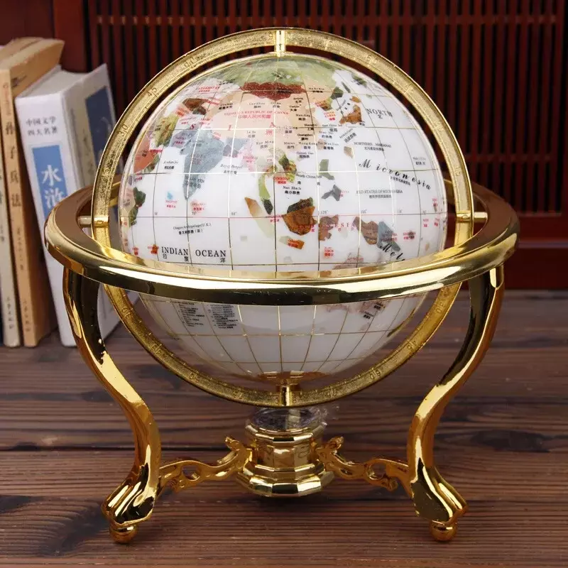 Geografia Gem Globe Decoration, World Globe, Suprimentos De Ensino, Mesa De Jantar Em Casa, Acessórios De Escritório