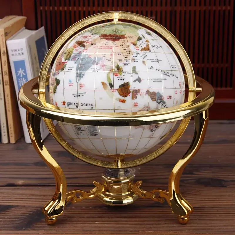 Gem Globe Decoration World Globe geografia forniture per l'insegnamento decorazione della tavola da pranzo per la casa accessori per la decorazione della casa dell'ufficio