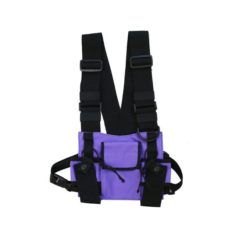 متعددة الوظائف الصدر حقيبة الرجال والنساء الهيب هوب التكتيكية سترة عالية الجودة أكسفورد القماش حقيبة صغيرة التكتيكية الصدر حقيبة