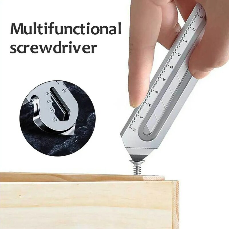 Multifunctional Utility Knife 6 In 1 Stainless Steel Нож Канцелярия Stationery All Purpose Cutter Bottle Tin Opener Screw Ruler