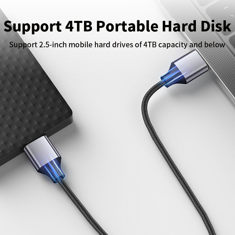 Unnlink 하드 드라이브 케이블, USB 마이크로 B 하드 디스크 HDD SSD SATA 케이블, 삼성 하드 디스크용 마이크로 USB 데이터 케이블, USB 3.0-마이크로 B