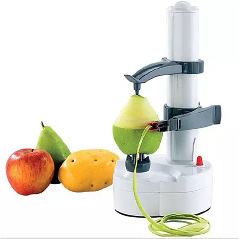 Pelador eléctrico de manzana, cortador en espiral automático, rebanador de frutas y patatas, máquina peladora multifuncional, utensilio de cocina, herramientas peladoras