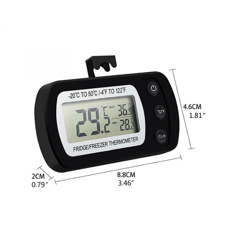 Termometro per frigorifero con display LCD agganciato Termometro digitale per congelatore G6KA