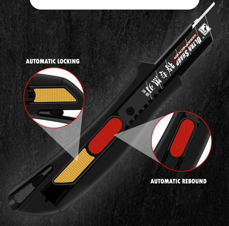 Nowy dzięcioł nóż introligatorski Fd-7813 wielofunkcyjny zabezpieczone ostrza noża uchwyt tapety cięcia tapety nóż do użytku przemysłowego