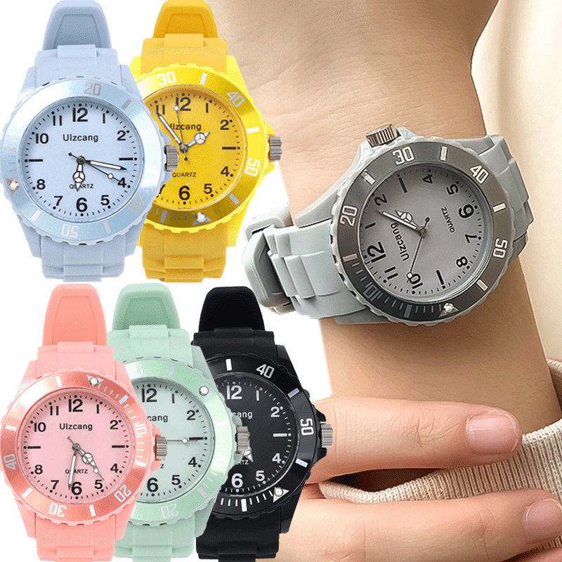 Candy Color Silicone Watches Couple Sports Waterproof Watch Multifunctional Digital Wristwatch Women Men Fashion WristWatches