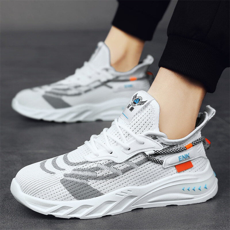 Putian Men's Shoes Autumn High Sense Sports Running Leisure Teenagers Height Increasing White Lightweight Soft Sole Daddy Tide S