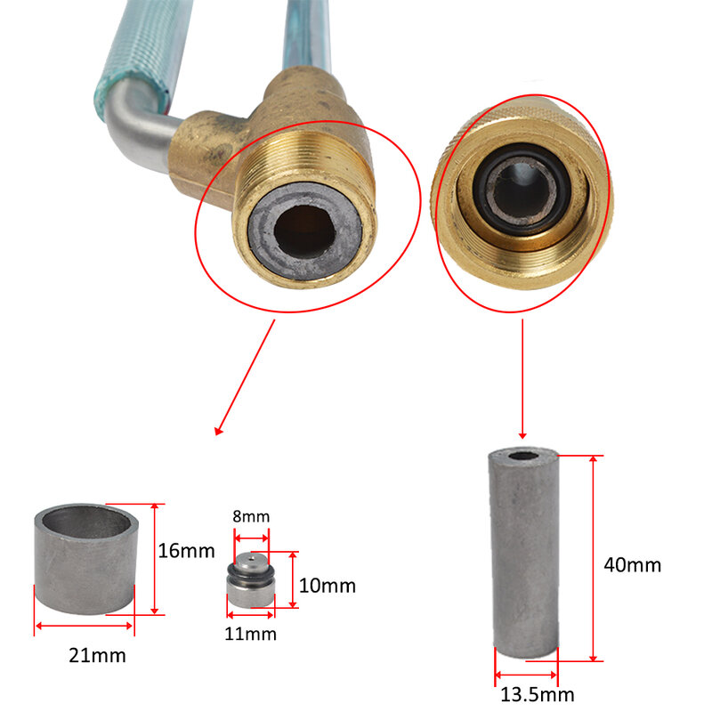 Tungsten Carbide Tube Cone & Stainless Steel Nozzle Tip Repair Kit for Professional Brass Sand and Wet Blasting Set
