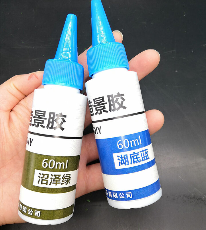 60ml Landscape Adhesive Glue Sand Table Model Special Colorful Latex Diy Manual Quick-drying vegetation green Environmental