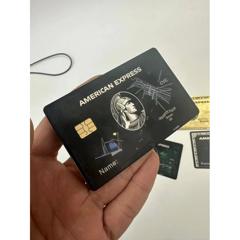 Tarjetas de metal personalizadas, reemplaza tus tarjetas de crédito antiguas por American Express, tarjetas negras, tarjetas de regalo, tarjetas de Centurión.