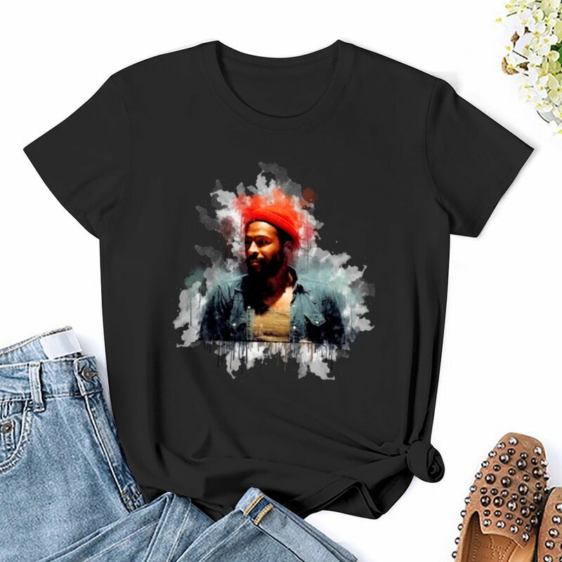 Marvin Gaye Water T-shirt summer tops shirts graphic tees summer clothes for Women