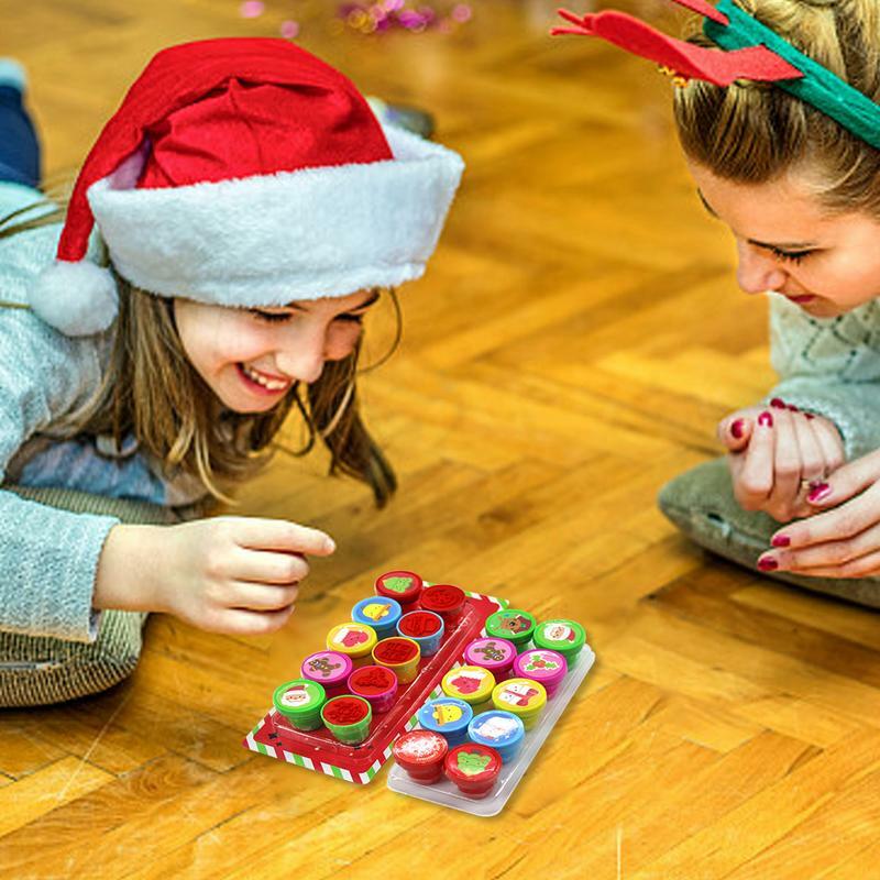 Selos de Natal para Crianças, Artesanato Infantil, Selos De Feriados, Favores De Festa, Presente De Aniversário, 10 Packs