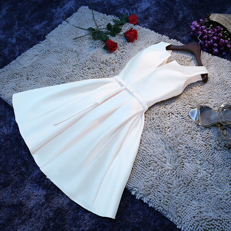 Женское атласное платье-мини, элегантное облегающее вечернее платье для гостей на выпускной вечеринку, лето 2022