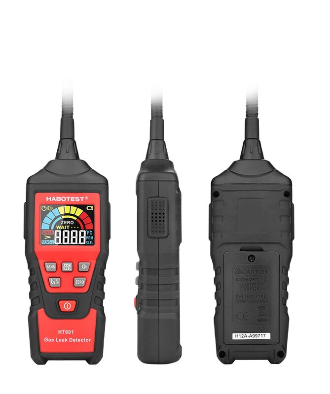 Upgrade2022NEW HT601B Professional Accurate Measurement Habotest HT601 Gas Leakage Detector For Combustible Gas with LCD Display