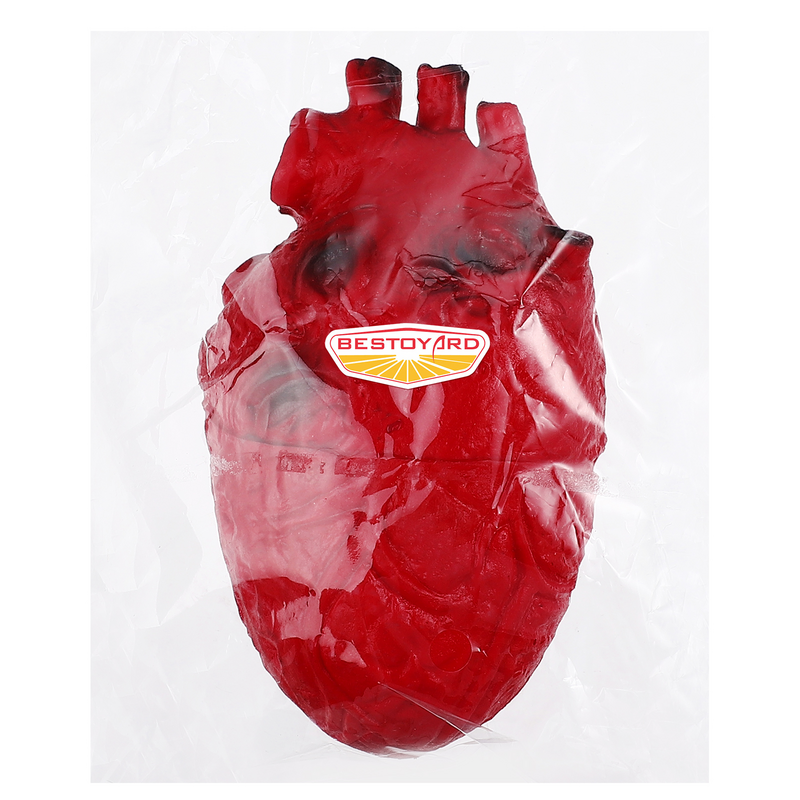 ฮาโลวีนหัวใจปลอมชิ้นส่วนร่างกายที่น่ากลัวฮาโลวีนพร็อพหัวใจเลือดฮาโลวีนอุปกรณ์ตกแต่งงานปาร์ตี้