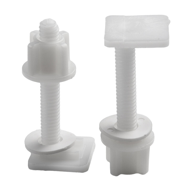 1 Set Plastic Toilet Seat Hinge Repair-Bolts Fitting Screws Washers Set Kit Bathroom-Toilet Lid Replacement Patrts Accessories