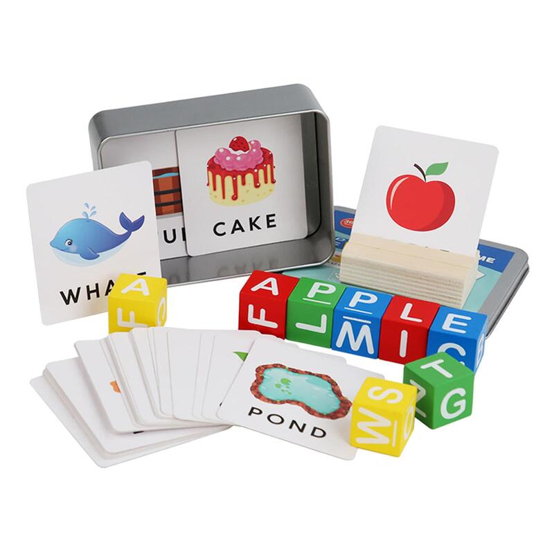 Wooden CVC Word Spelling Games Preschool Learning Alphabet Puzzle for Child