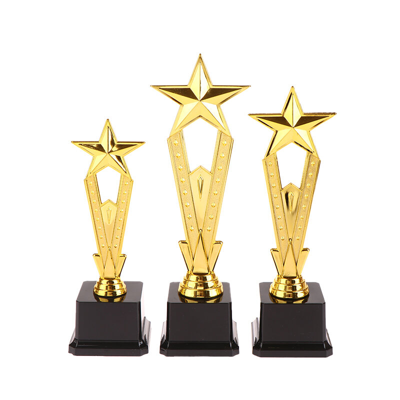 Trofeo de plástico para niños, 1 piezas, trofeo de estrellas, premios de competición, premios, fiestas, regalos