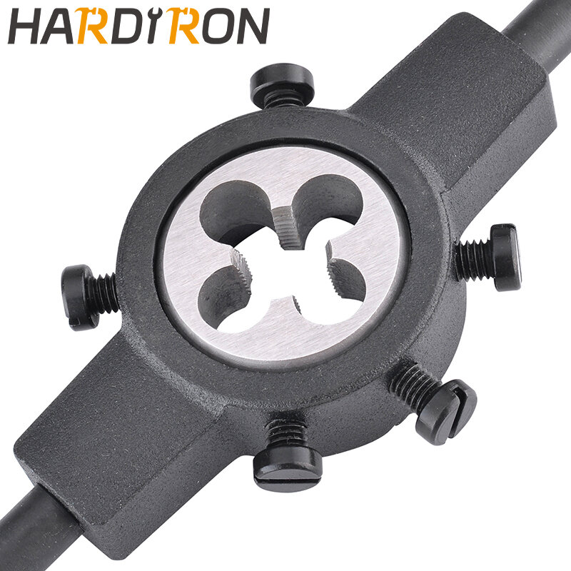 Hardiron M12x0.5 0.75 1 1.25 1.5 1.75 탭 및 다이 세트, 오른손, M10x0.5 0.75 1 1.25 1.5 1.75 기계 스레드 탭 및 원형 다이
