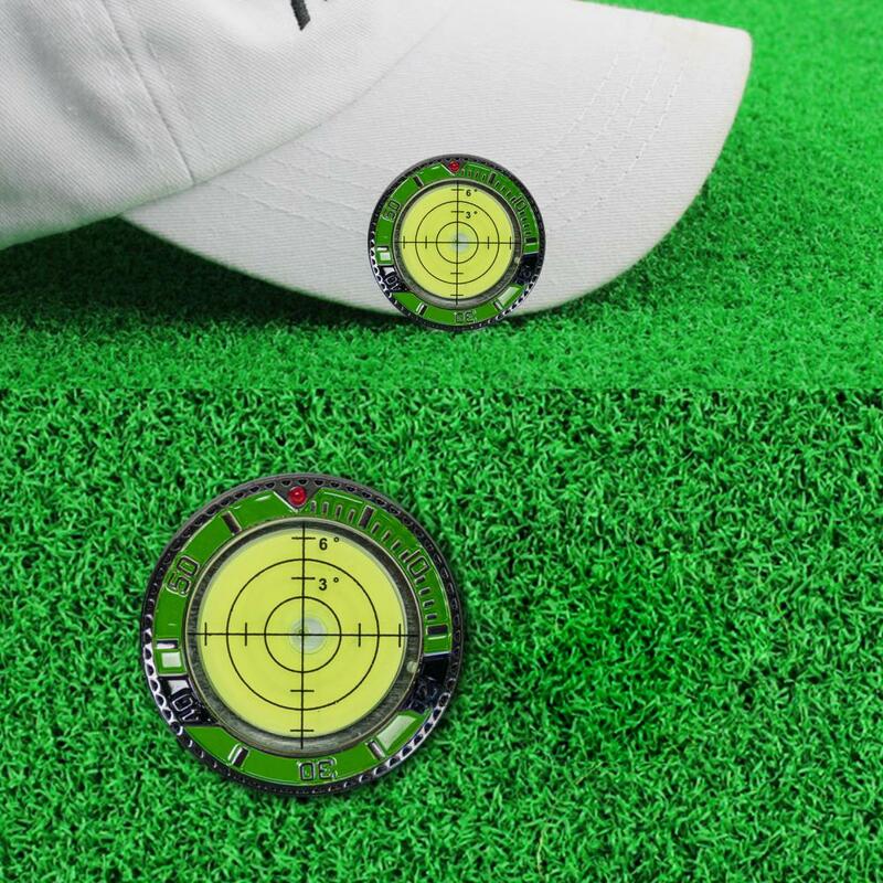 Pembaca kontur hijau Golf, penanda bola Golf profesional dengan presisi tinggi portabel putt hijau klip pembaca hijau untuk pemain Golf