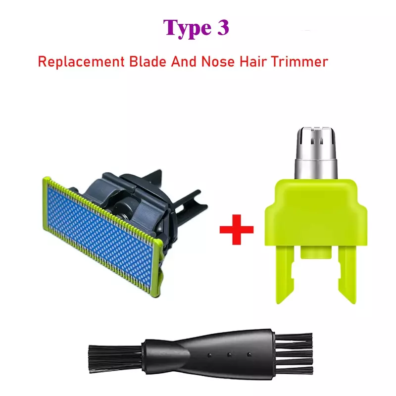 3 pcs For Philips Oneblade Replacement Blade And Nose Hair Trimmer QP210 QP220 QP230 QP2520 QP2530 QP2527 QP2533 QP2630 QP6520